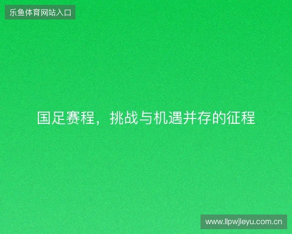 国足赛程，挑战与机遇并存的征程